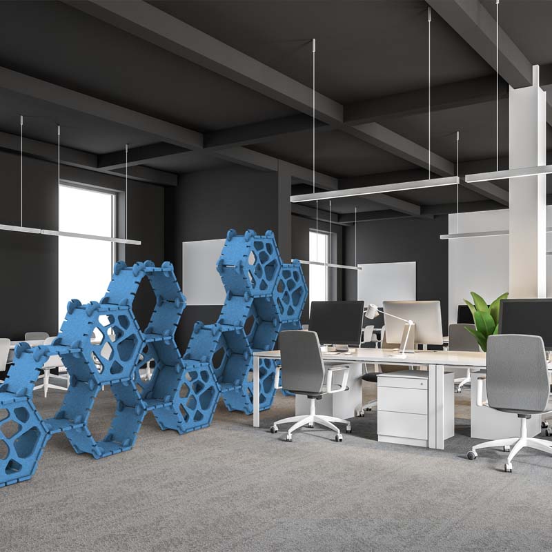 14six8 Swarm Acoustic Free-Standing System - Muffle Acoustics Limited