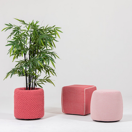 Muffle Acoustics Limited - BuzziSpace BuzziKnit Pouf Square - Muffle Acoustics Limited