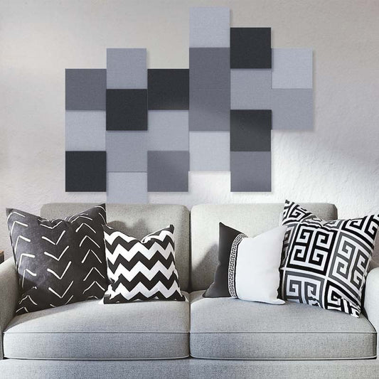 Fluffo - FLUFFO SOFT SET | Acoustic Wall Panels - Pixel (Pack of 20) - Muffle Acoustics Limited