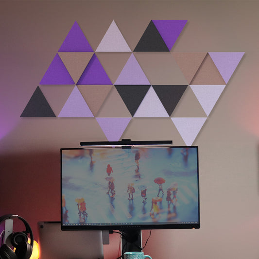 Fluffo - FLUFFO SOFT SET | Acoustic Wall Panels - Triada (Pack of 20) - Muffle Acoustics Limited