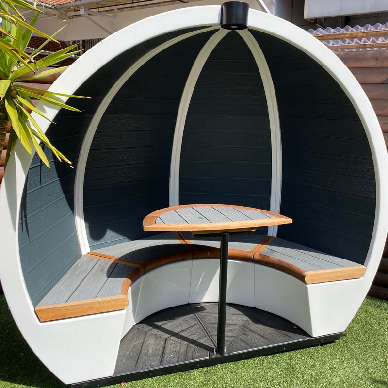 The Meeting Pod Co - The Meeting Pod Co | Acoustic Outdoor Orb Pod - Muffle Acoustics Limited