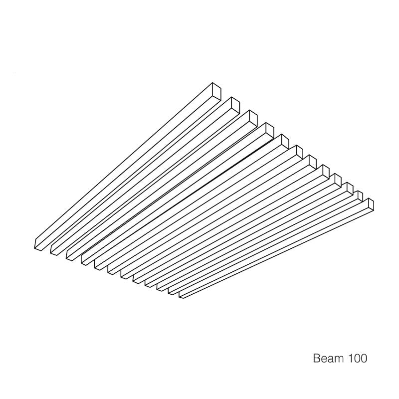Panneau acoustique de plafond Autex Frontier™ Beam (vendu en paquets)