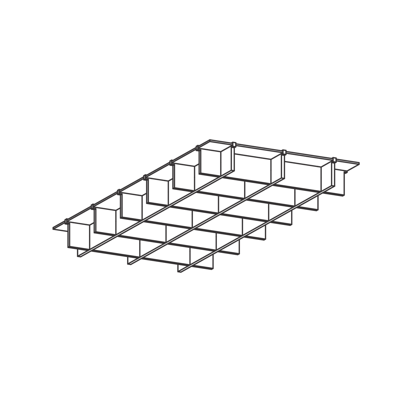 Autex | Grid Ceiling Tiles - Rectangle (Pack of 4/6/7/3)
