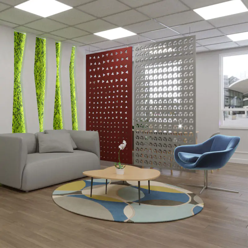 Muffle Acoustics Limited - Muffle Free-Hanging Acoustic Screen PET - Muffle Acoustics Limited