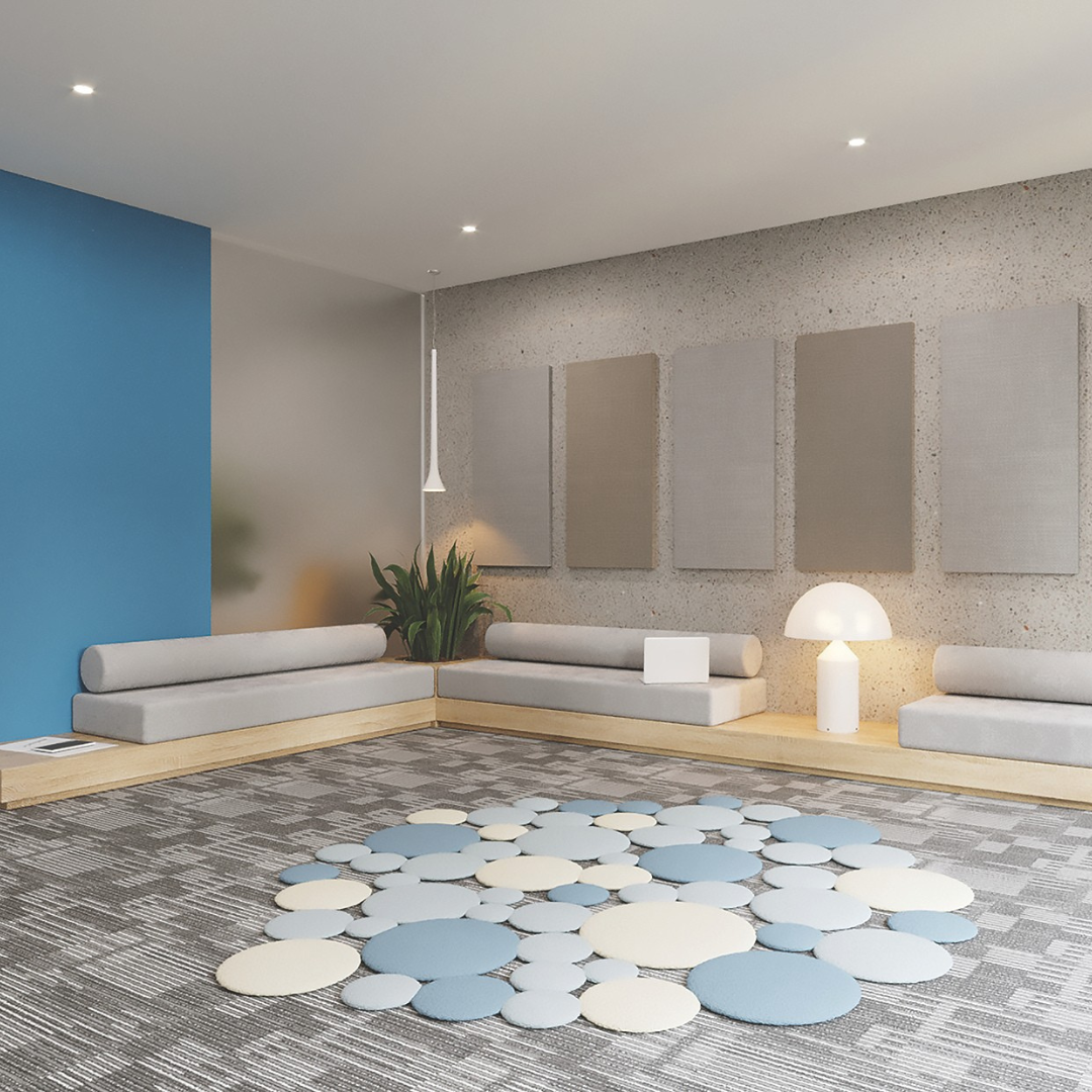 Panneau acoustique rectangulaire en tissu MuffleWall