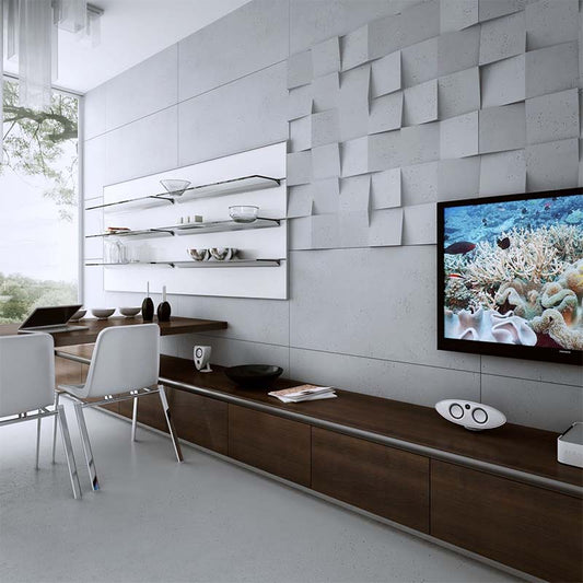 VHCT - VHCT 3D Concrete Wall Panel | Squares - Muffle Acoustics Limited