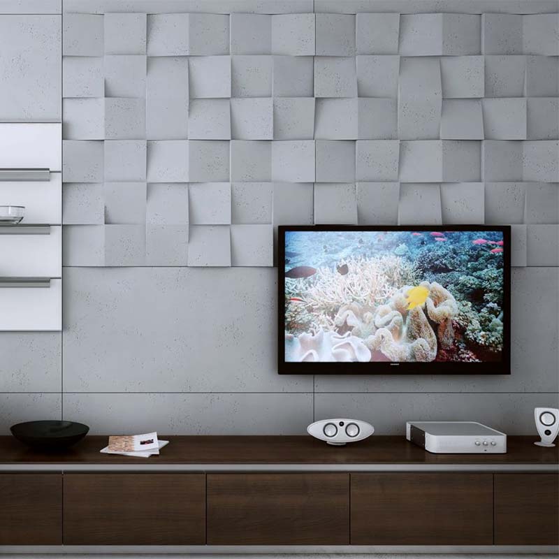 - VHCT 3D Concrete Wall Panel | Squares - Muffle Acoustics Limited