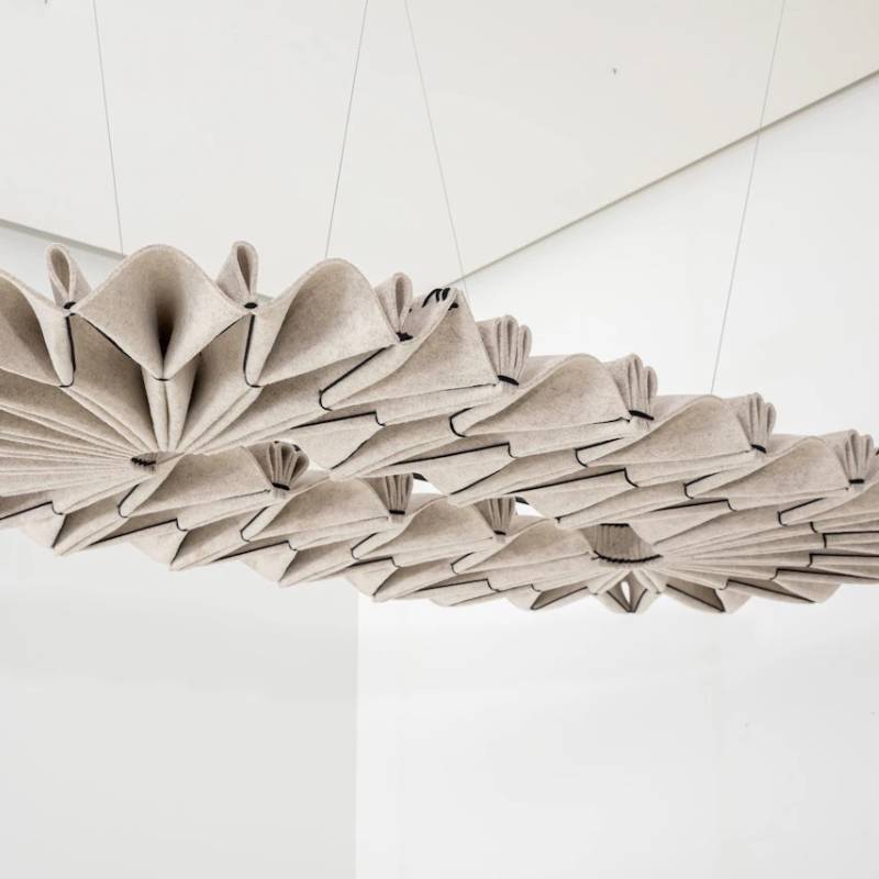 - BuzziSpace BuzziPleat Edel Long Acoustic Raft - Muffle Acoustics Limited