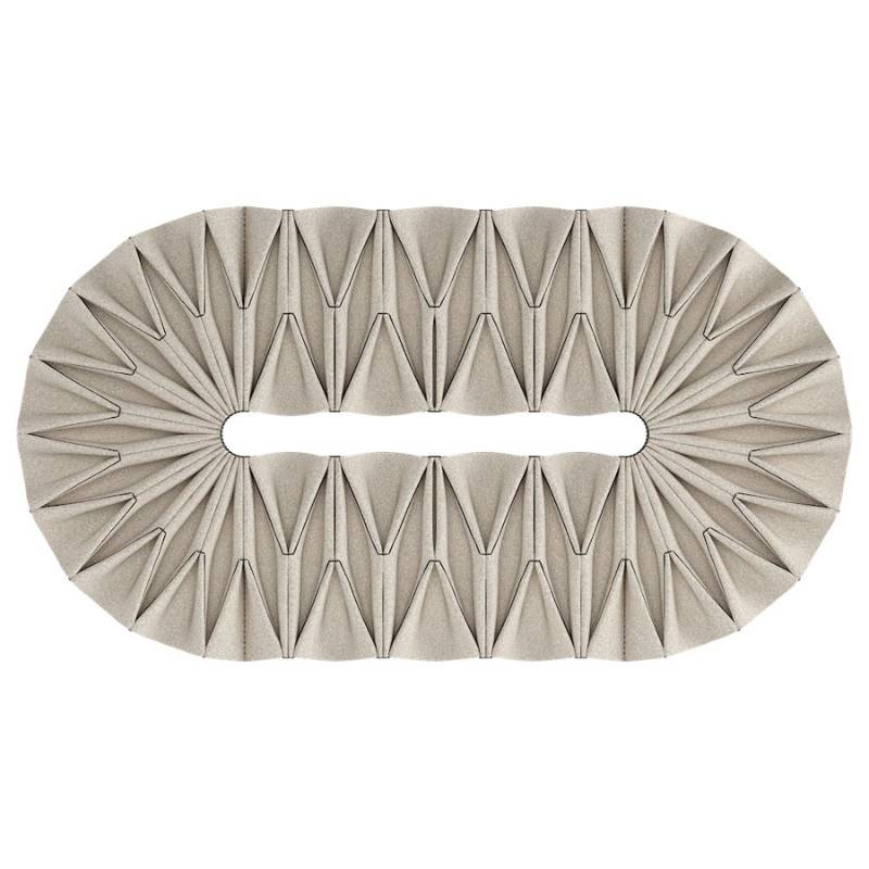 BuzziSpace - BuzziSpace BuzziPleat Edel Long Acoustic Raft - Muffle Acoustics Limited