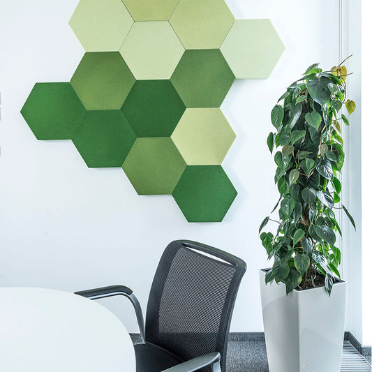 Fluffo - FLUFFO IZO Hexa Edge M Wall panel - Muffle Acoustics Limited