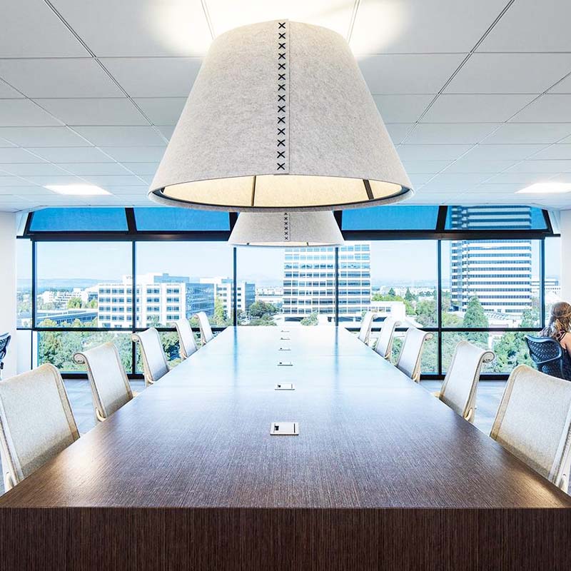 - BuzziSpace BuzziShade Acoustic Pendant Light - LED Globe - Muffle Acoustics Limited