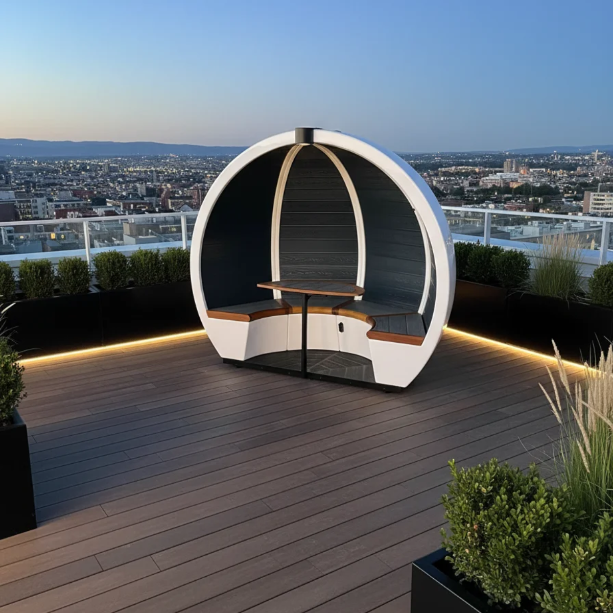The Meeting Pod Co | Orb Pod acoustique d'extérieur