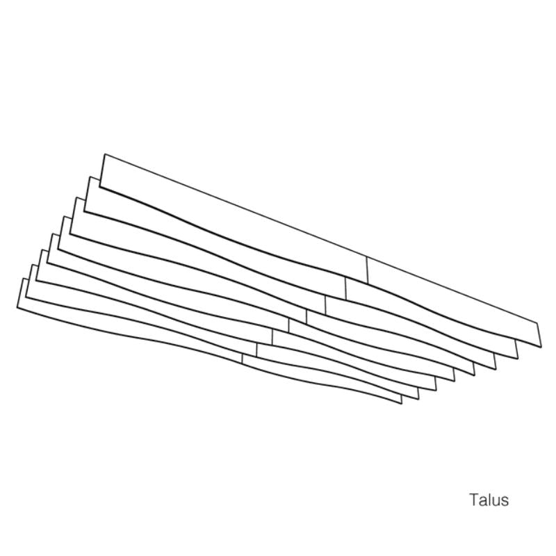 Baffle acoustique de plafond Autex Frontier™ Talus (vendu en paquets)