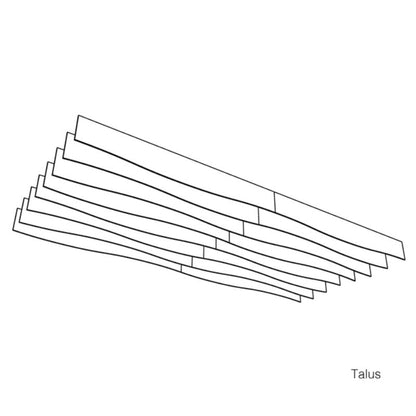 Baffle acoustique de plafond Autex Frontier™ Talus (vendu en paquets)