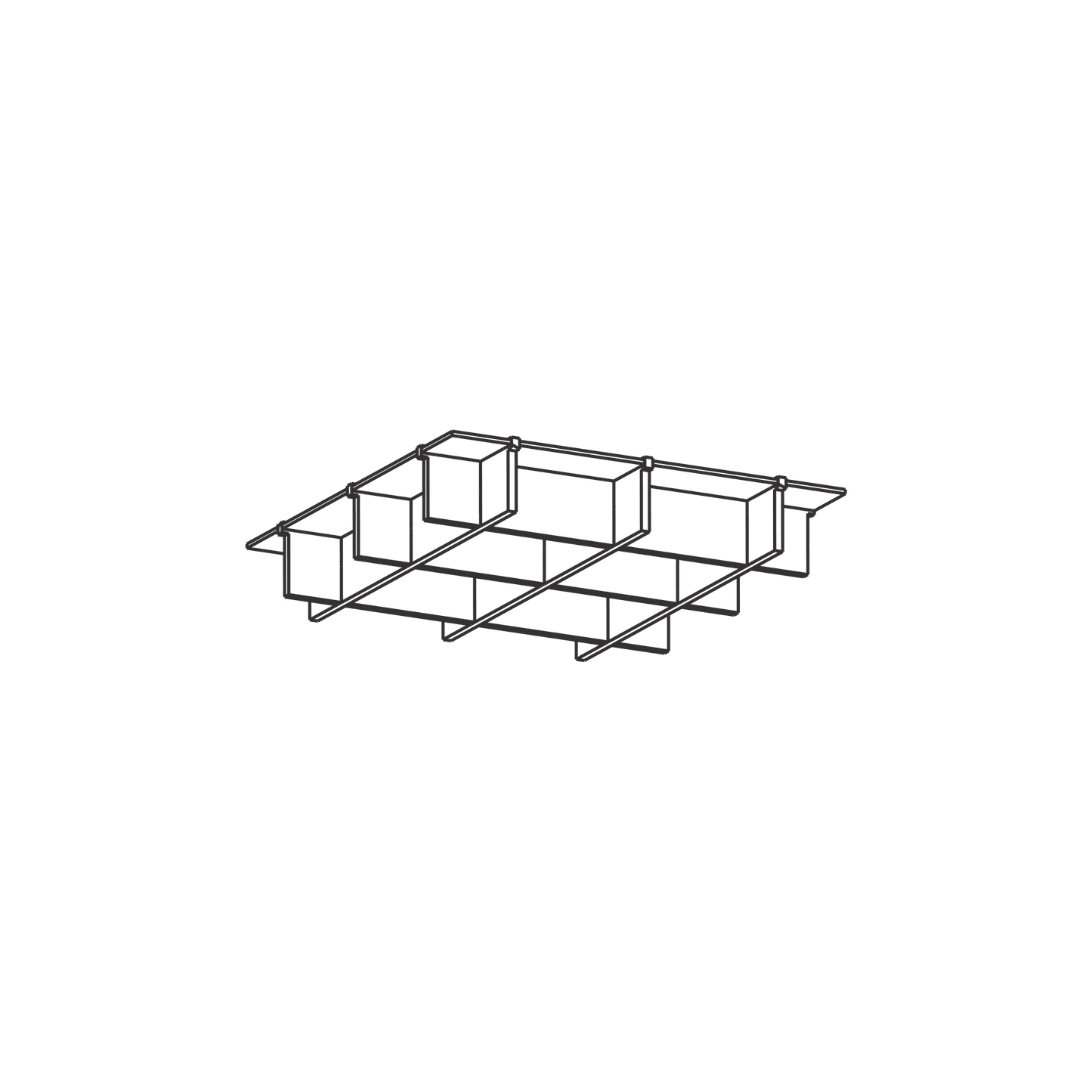 Autex | Grid Ceiling Tiles - Square (Pack of 8/6/12/15)