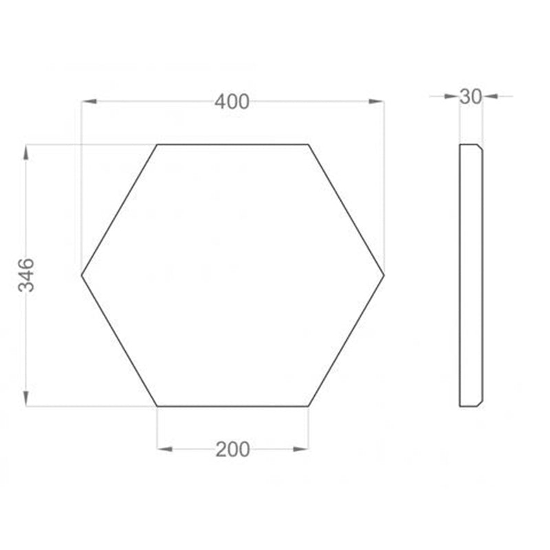 Panneau acoustique hexagonal FLUFFO SOFT EDGE