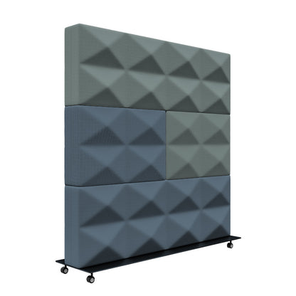 Écran acoustique mobile Fabricks - 1200 x 1200 mm