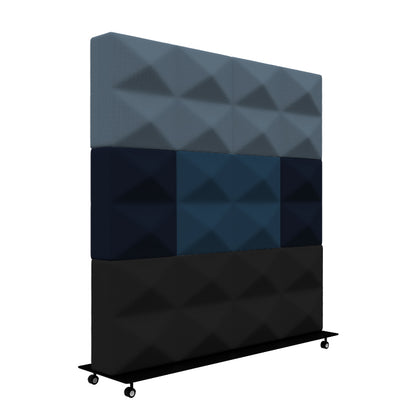 Écran acoustique mobile Fabricks - 1200 x 1200 mm