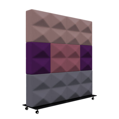 Écran acoustique mobile Fabricks - 1200 x 1200 mm