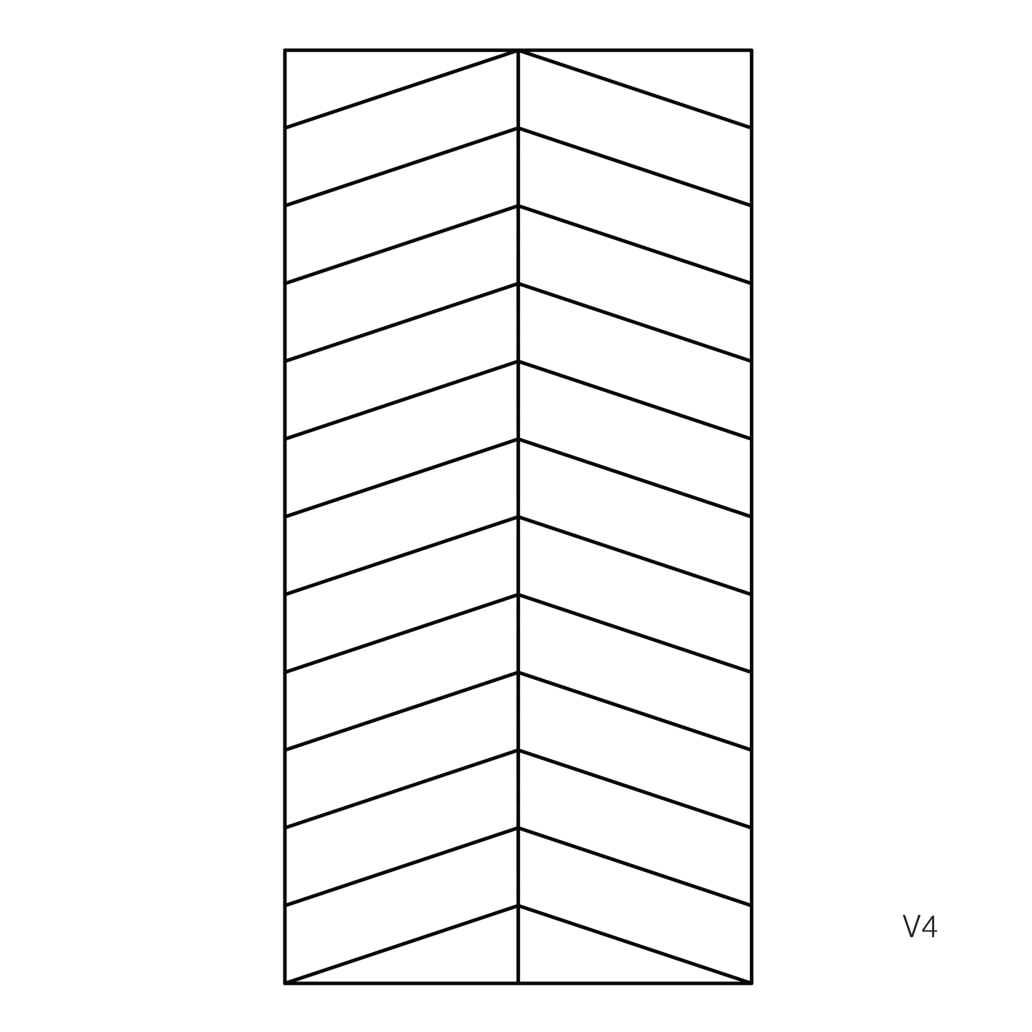 v4 cutting pattern