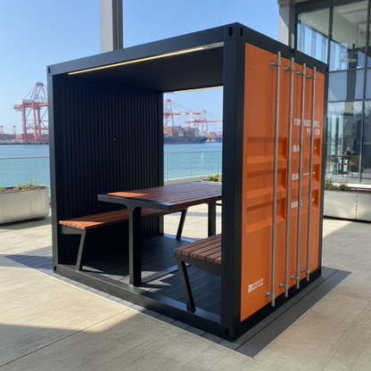 The Meeting Pod Co | Le conteneur acoustique d'extérieur Container Shack